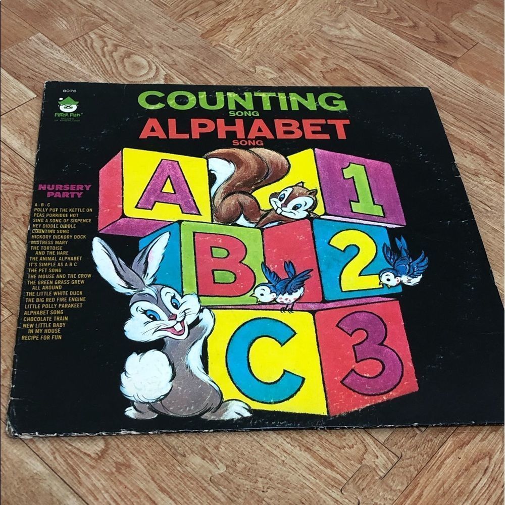 Peter pan record of knowledge counting Song alphabet Song vinyl record